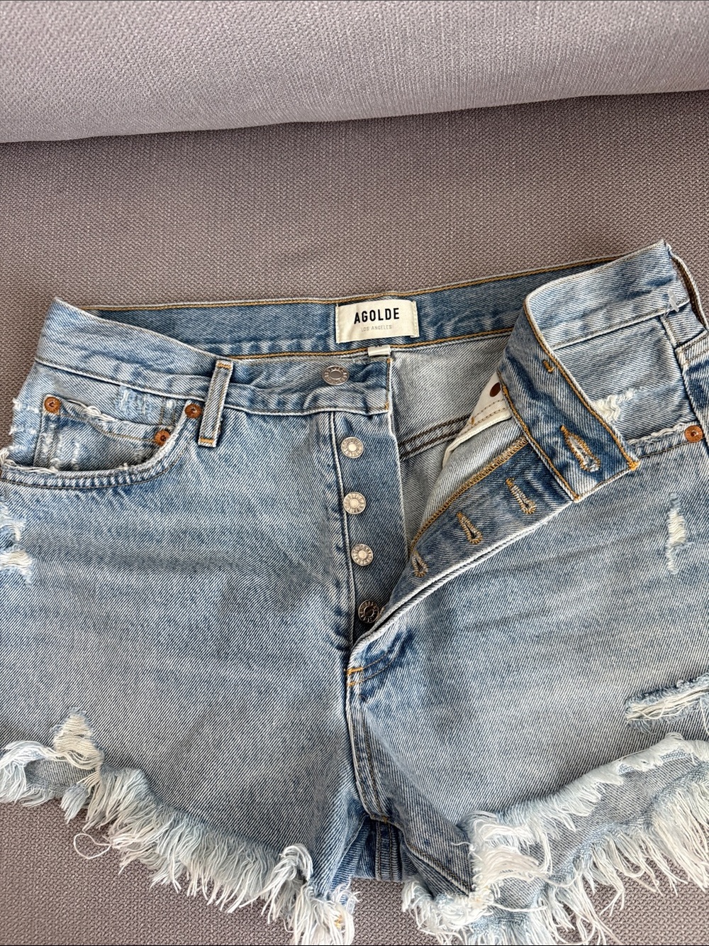 Revolve Agolde Parker Vintage Cut Off Short in Swapmeet Size 28
